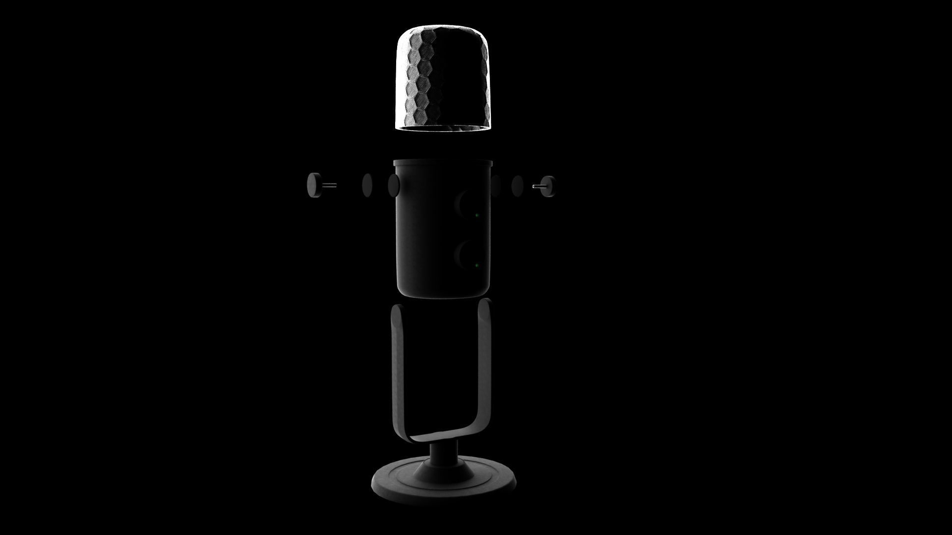 microphone Free 3D model_4
