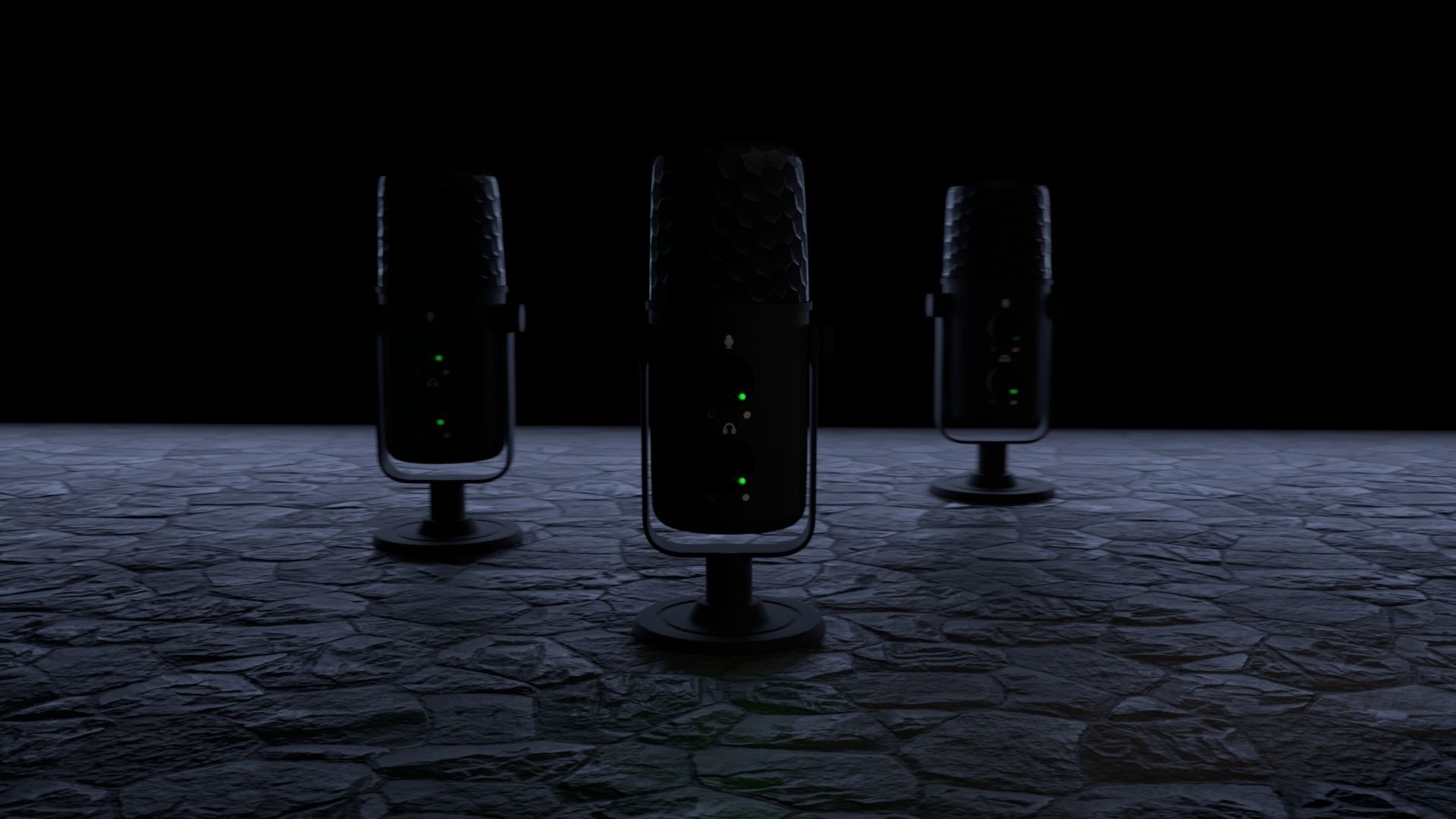 microphone Free 3D model_5