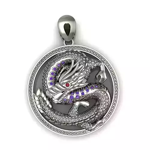 pendants dragon diamon