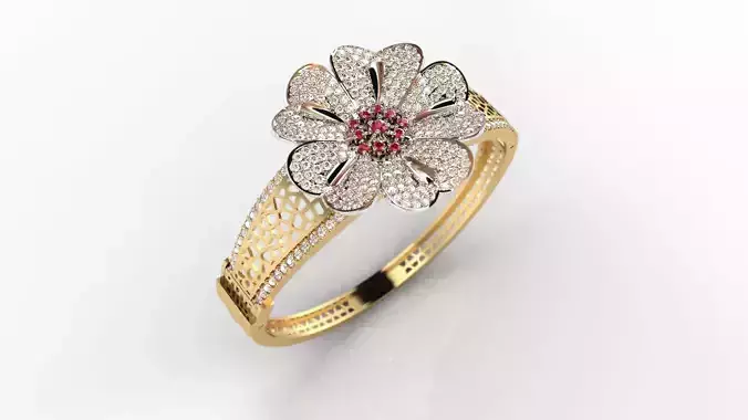 DIAMOND FLORAL BRACELET