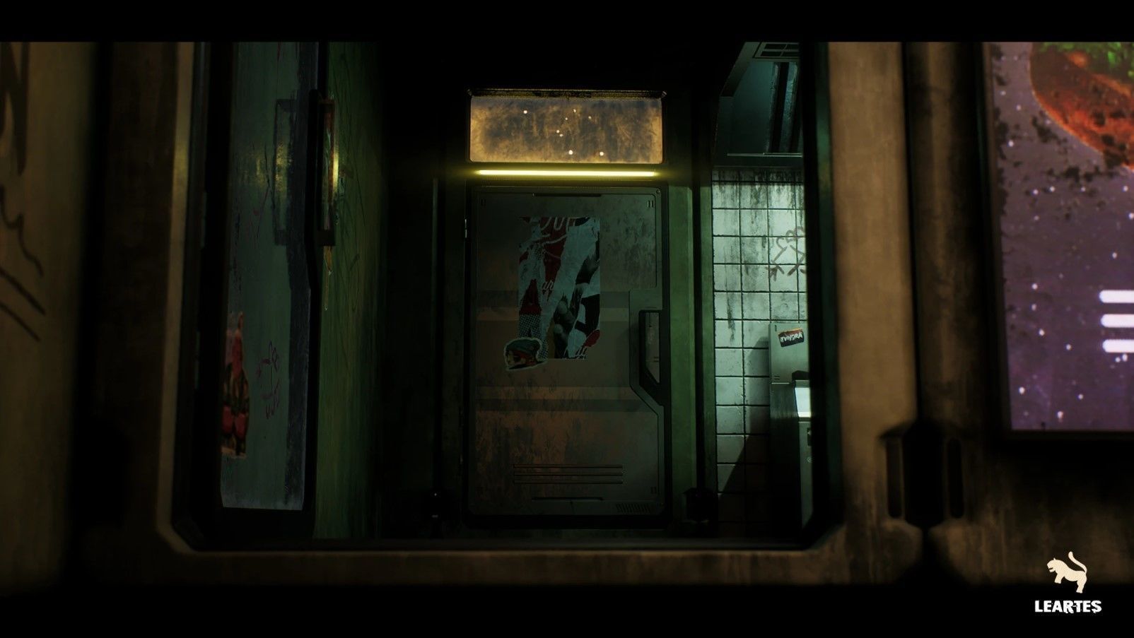 Nova Space Burgers Cyberpunk Abandoned Restaurant Bar Low-poly 3D model_10