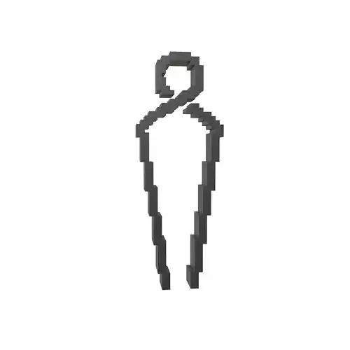Voxel Style Boy Symbol v2 001