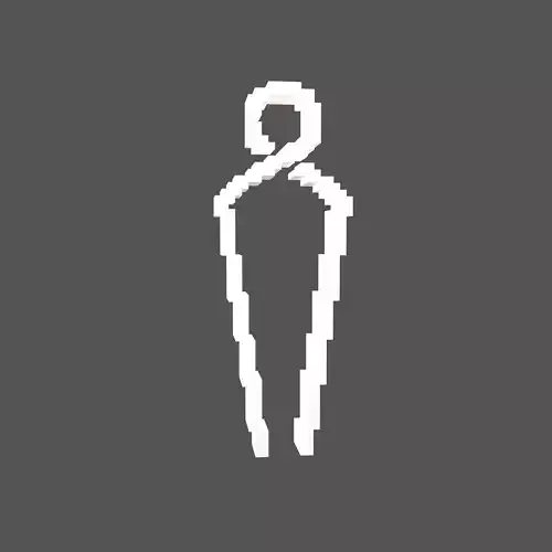 Voxel Style Boy Symbol v2 002