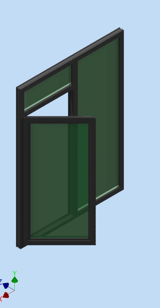 Aluminium extrusion frame assembly design  for door and windows 3D print model_7