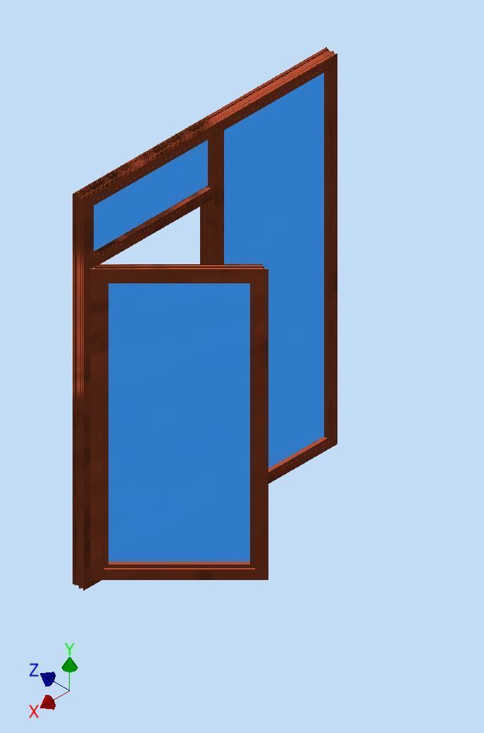 Aluminium extrusion frame assembly design  for door and windows 3D print model_8