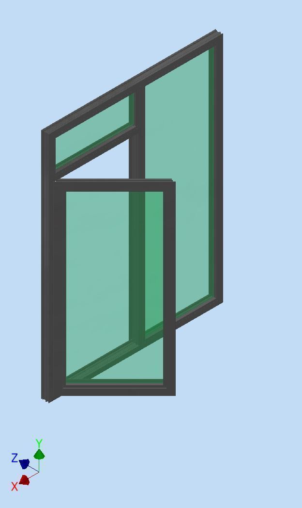 Aluminium extrusion frame assembly design  for door and windows 3D print model_10