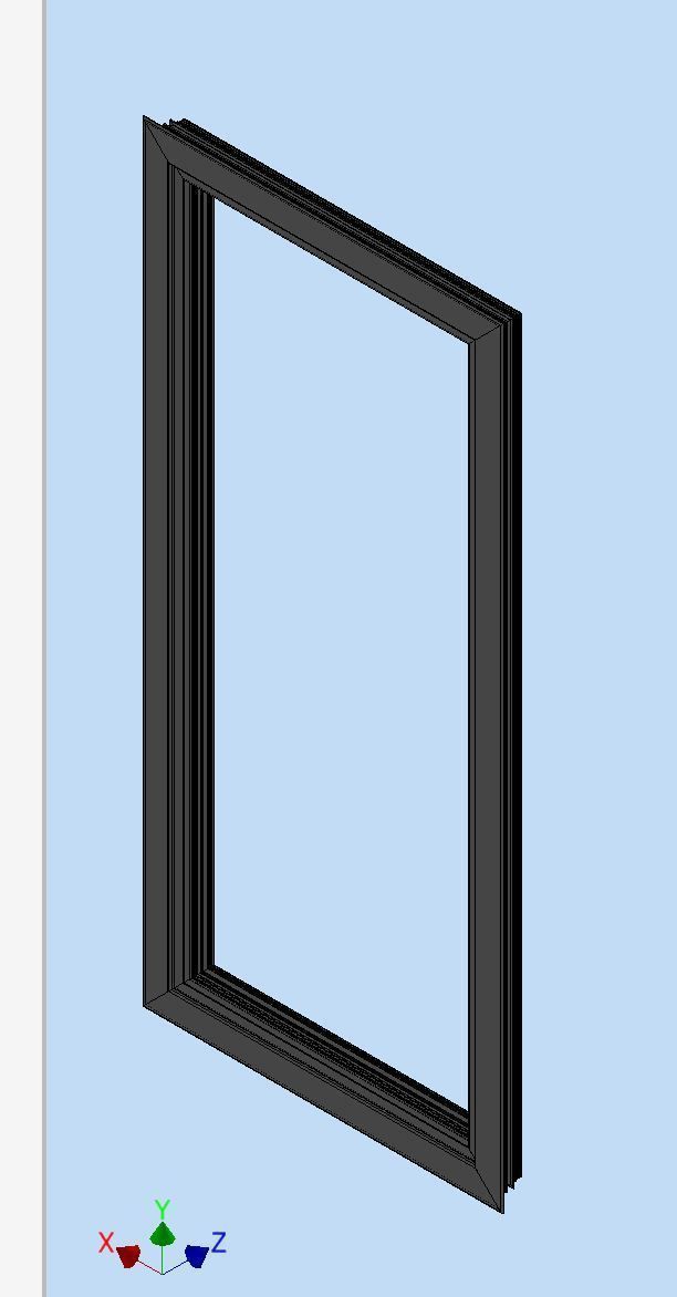 Aluminium extrusion frame assembly design  for door and windows 3D print model_24