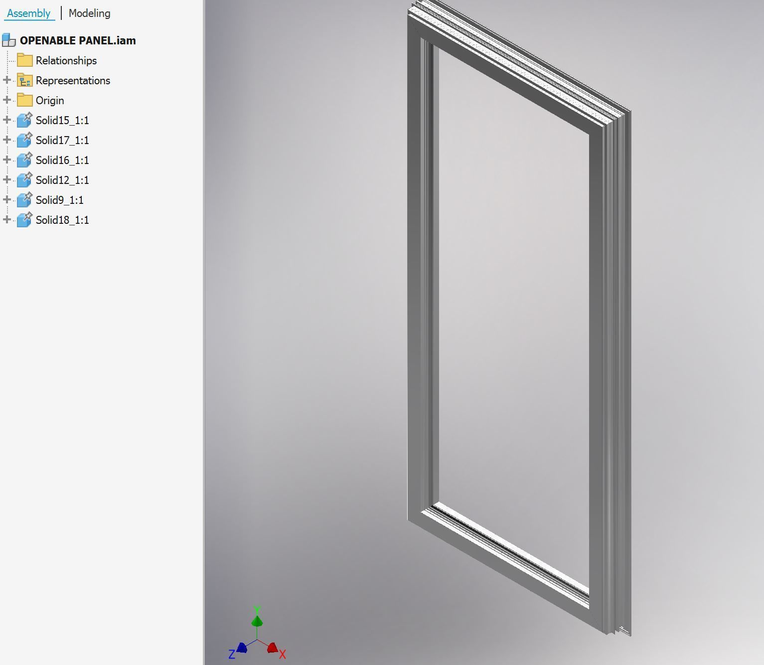 Aluminium extrusion frame assembly design  for door and windows 3D print model_15