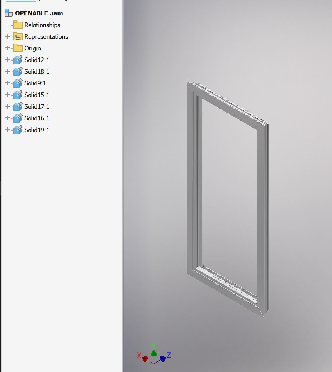 Aluminium extrusion frame assembly design  for door and windows 3D print model_16