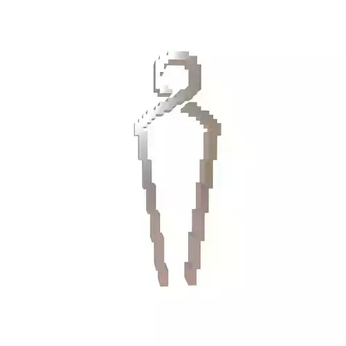 Voxel Style Boy Symbol v2 006