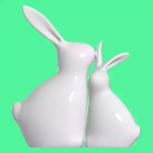 Beautiful rabbit decoration 