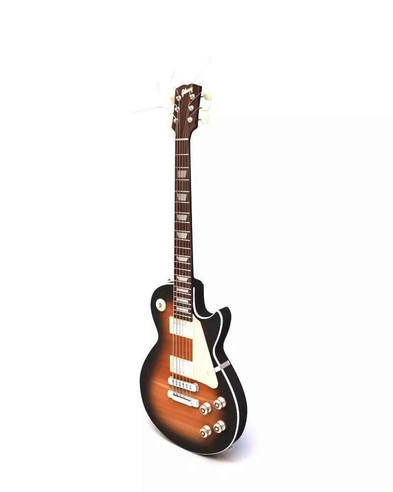 Guitar Gibson 3D model_0