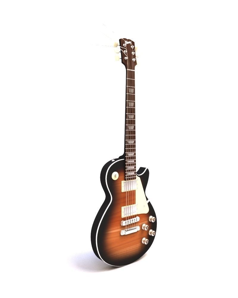 Guitar Gibson 3D model_1