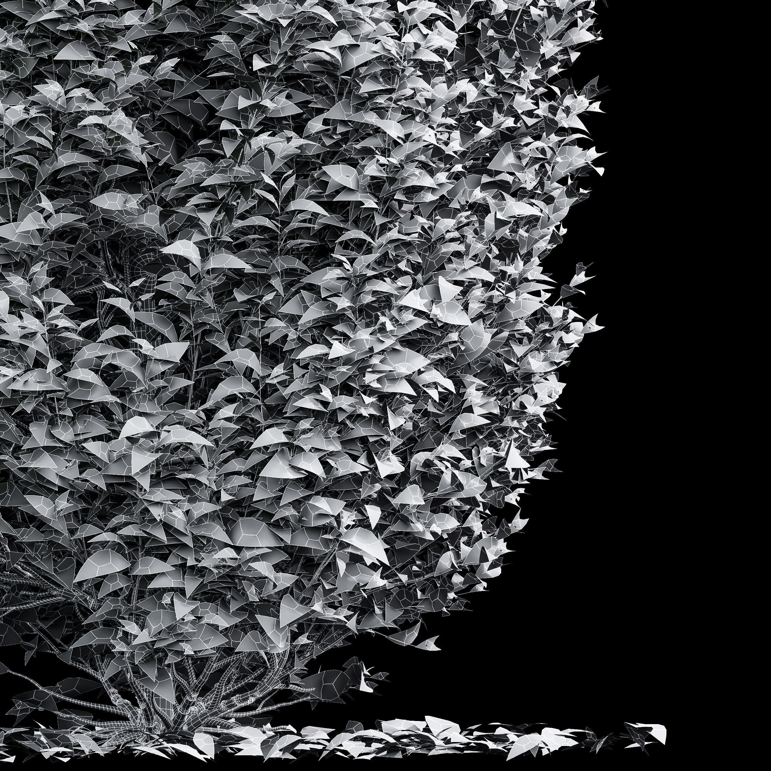 New Tree High detail Carpinus Betulus Broadleaf Pellet 3D model_3