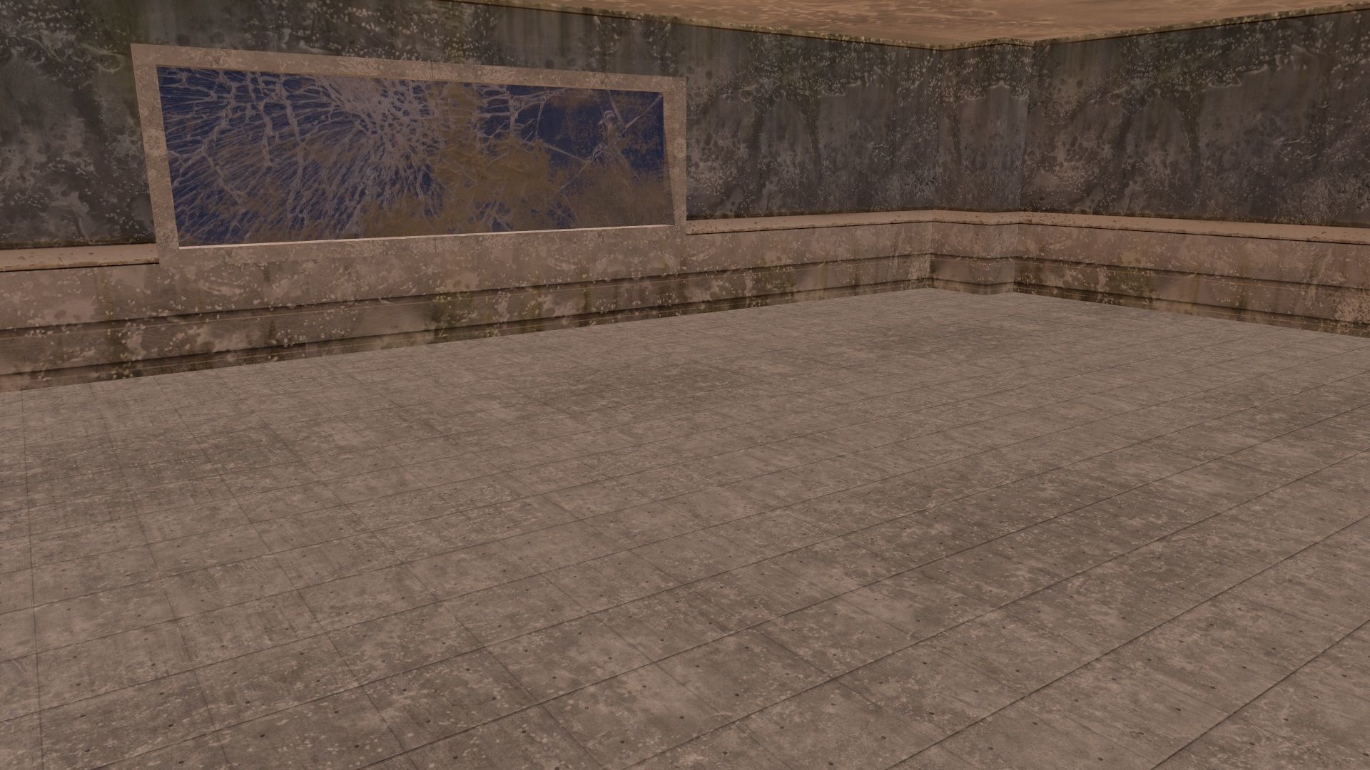 Abandoned Neglected Building Low-poly 3D model_8