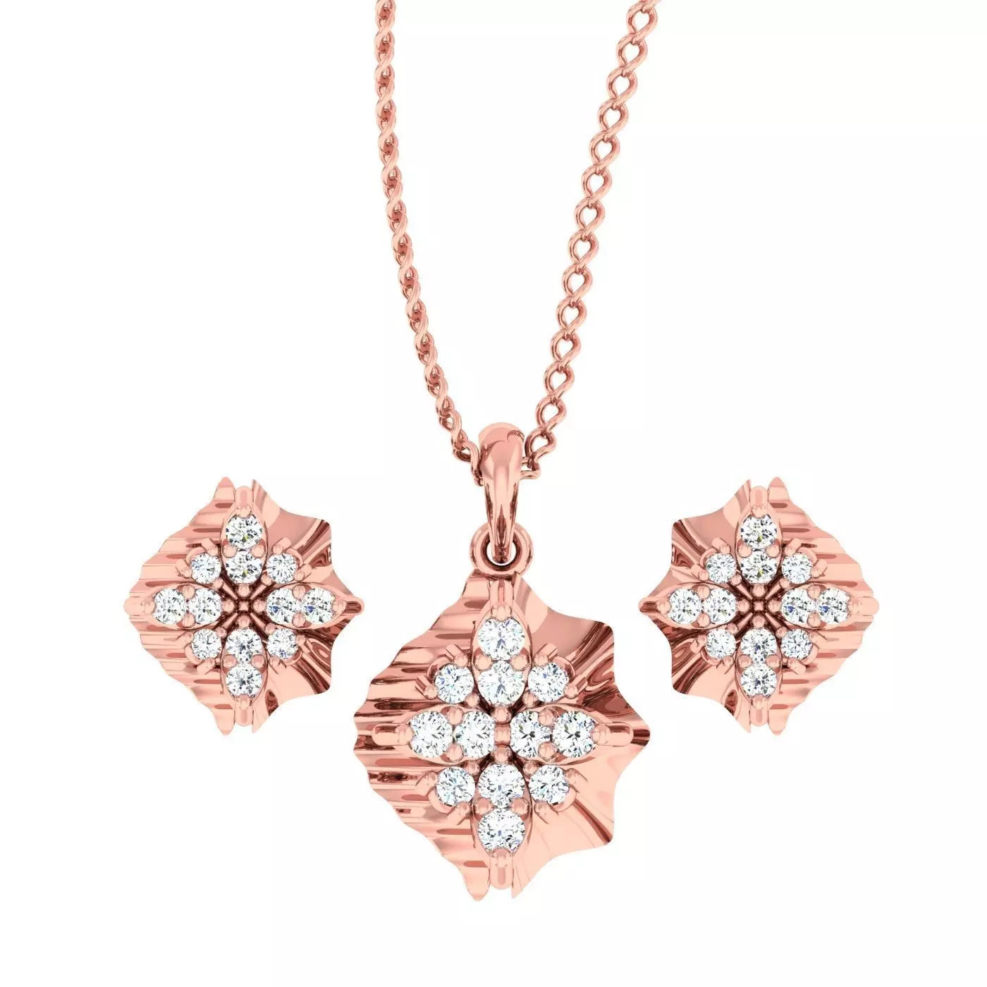 Pendant Earrings Combo 3D print model_0