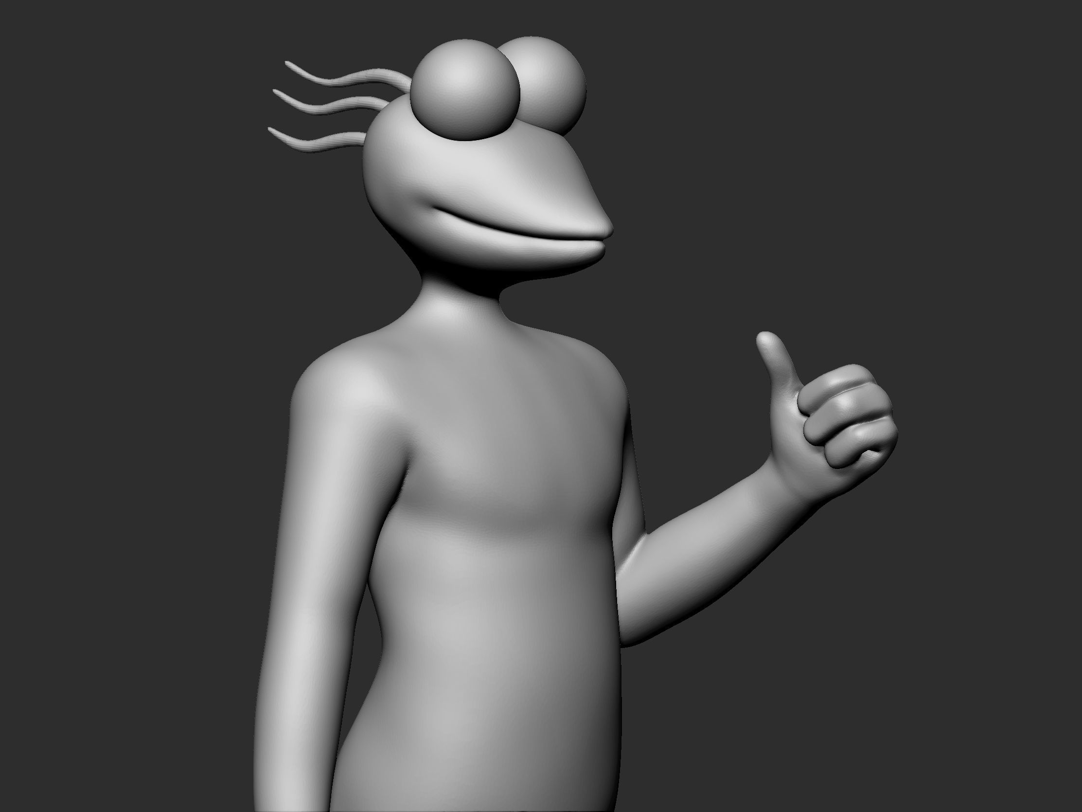 Graggle Simpson - STL - 3D print model_10