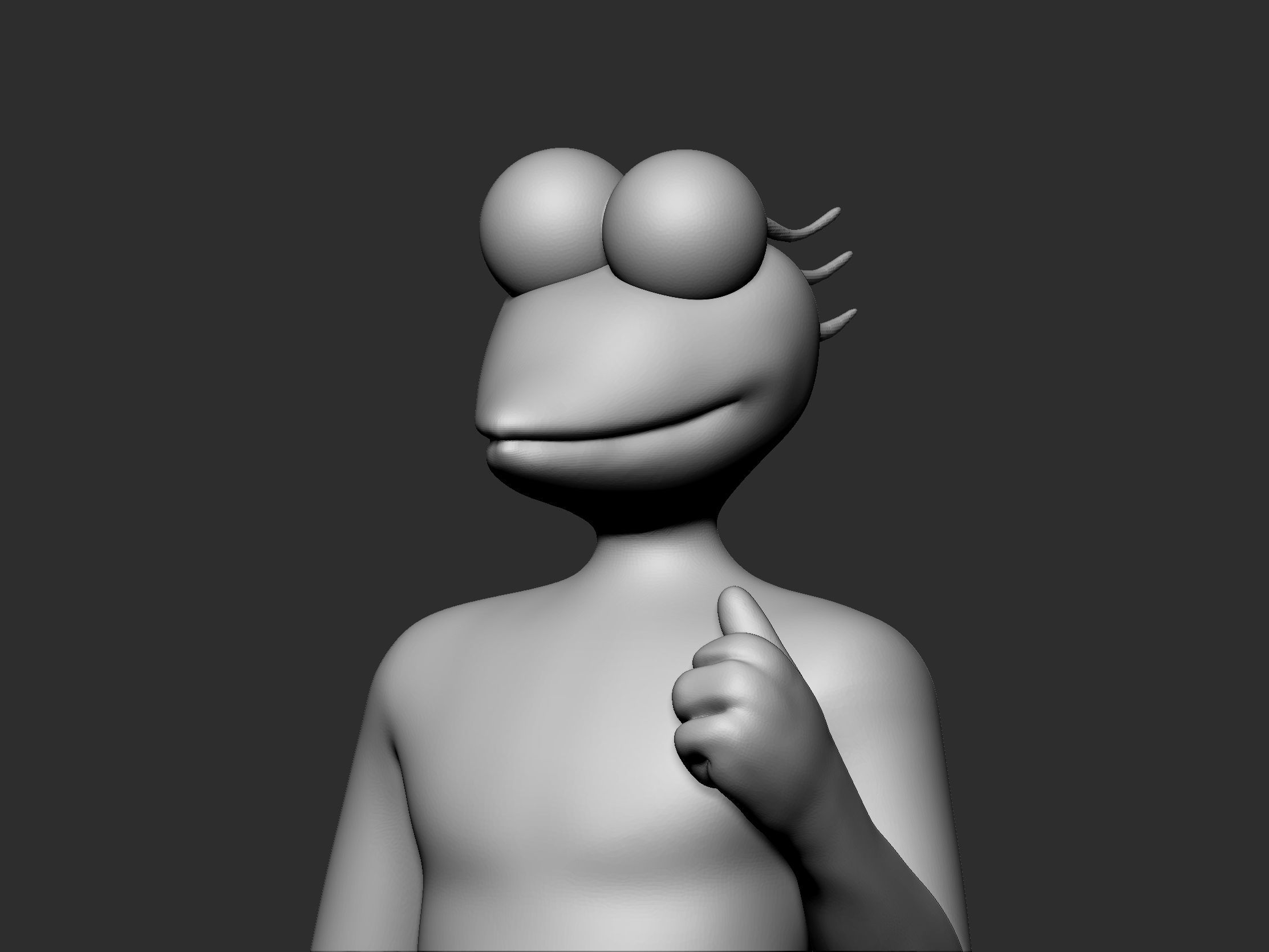 Graggle Simpson - STL - 3D print model_17