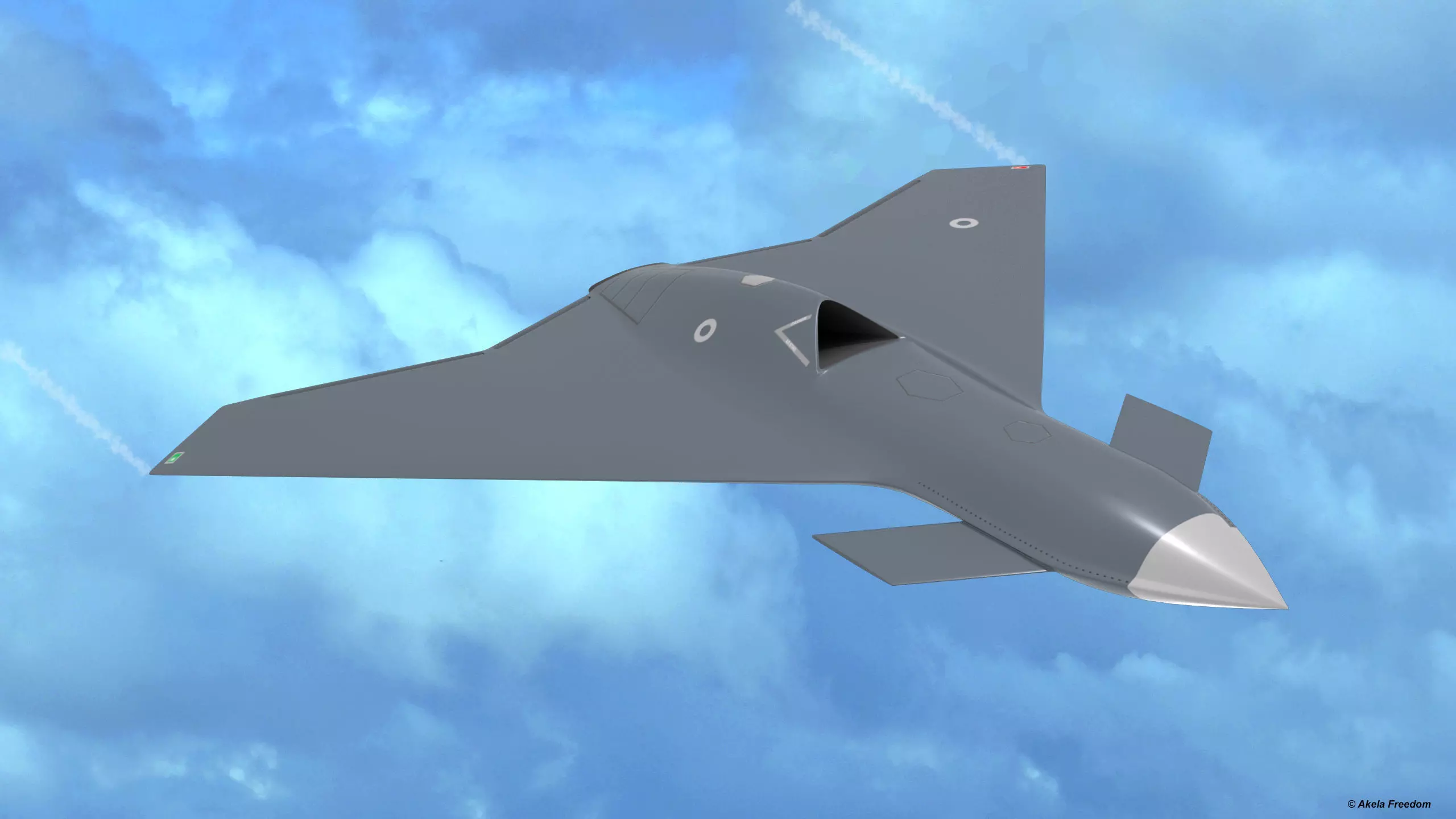 UCAV Concept 3D model_0