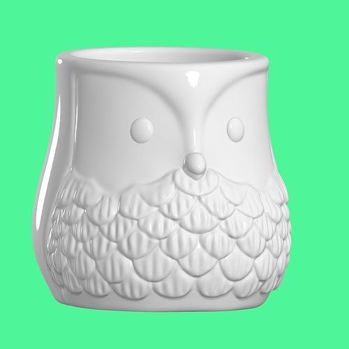 Beautiful vase owl  3D print model