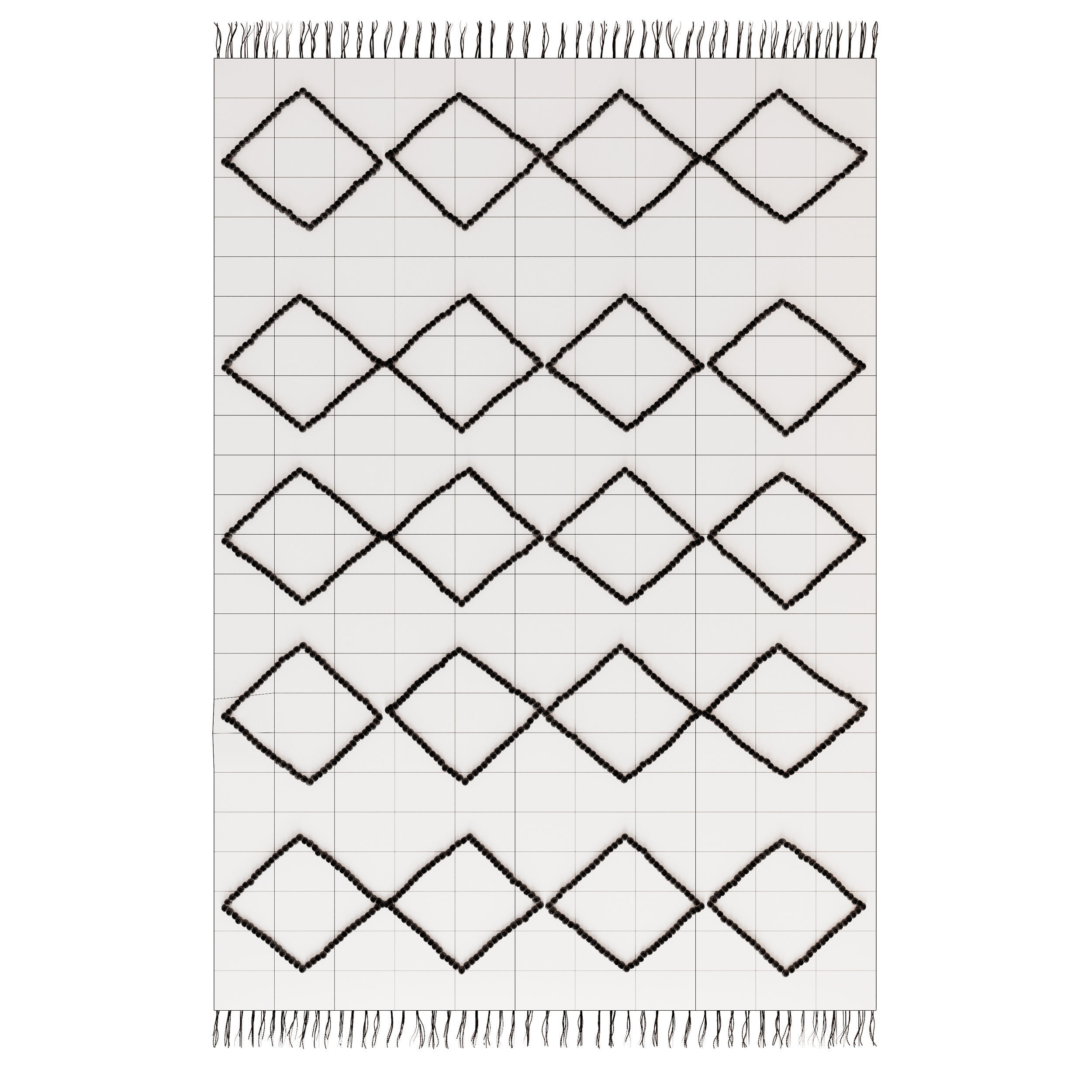 Home Republic Hendrix Natural And Sky Rug 3D model_9