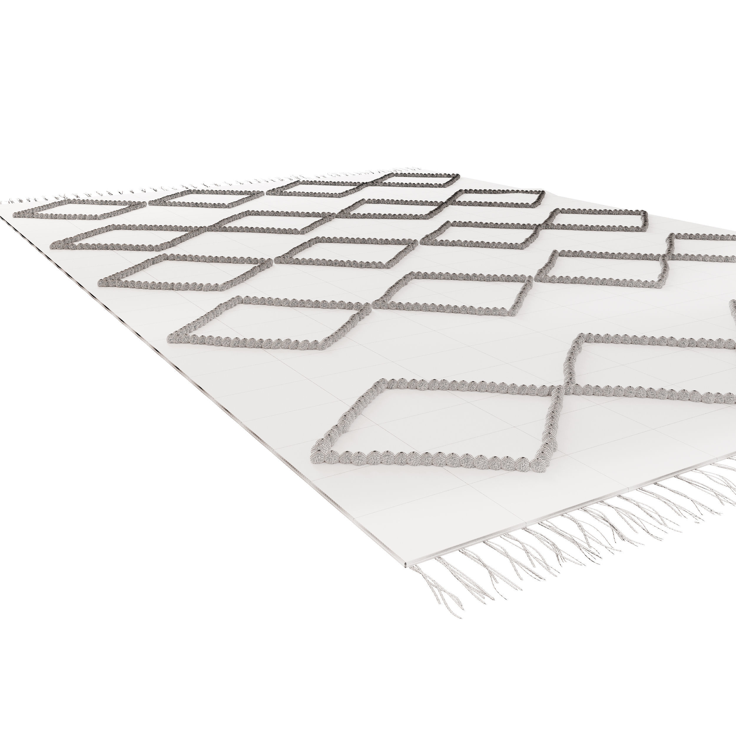 Home Republic Hendrix Natural And Sky Rug 3D model_7