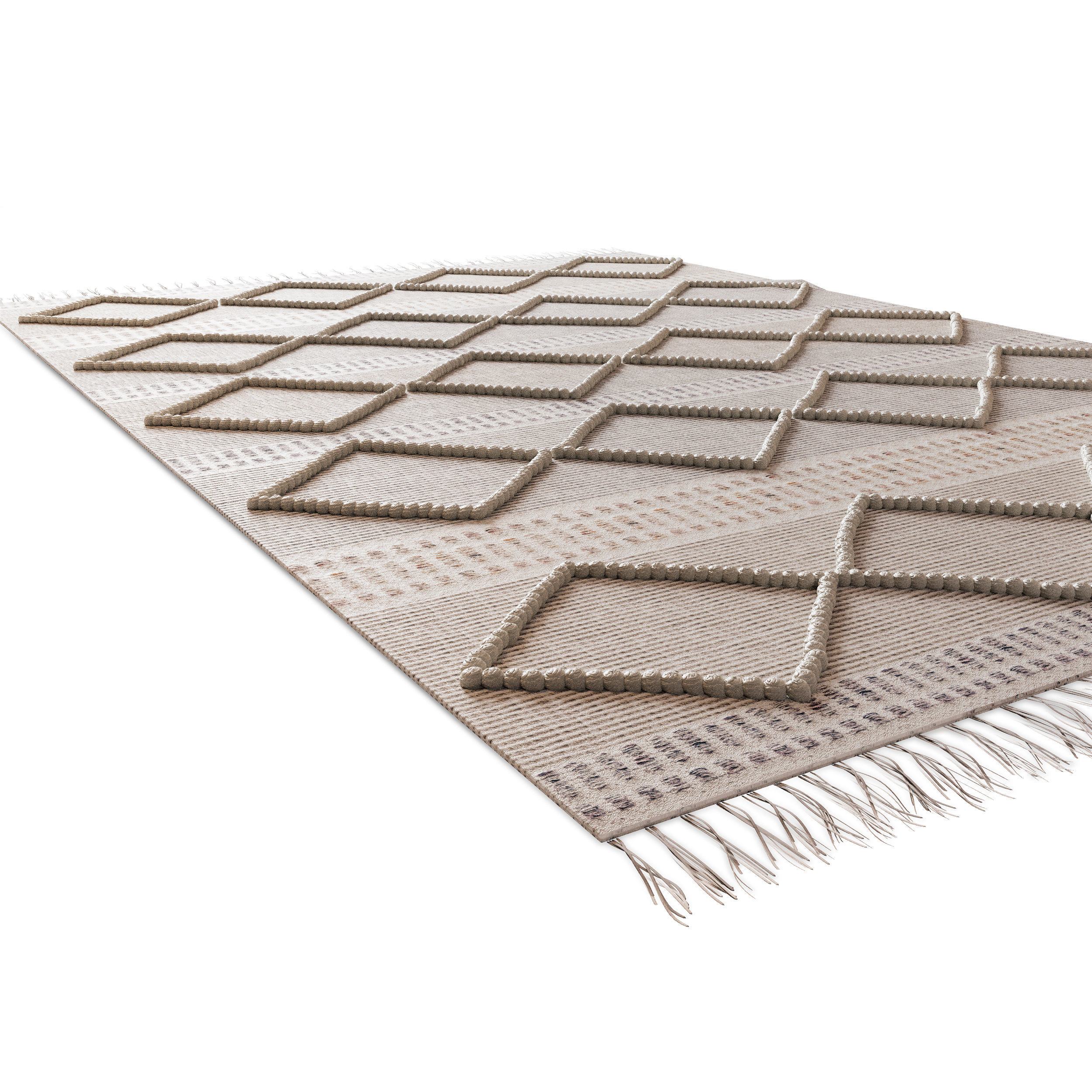 Home Republic Hendrix Natural And Sky Rug 3D model_5