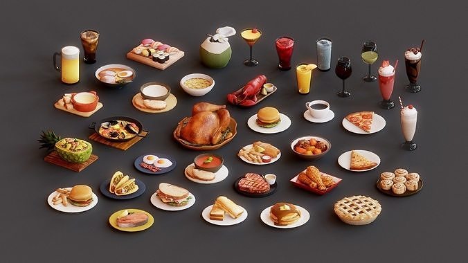 Food G03 3D Model Pack 2