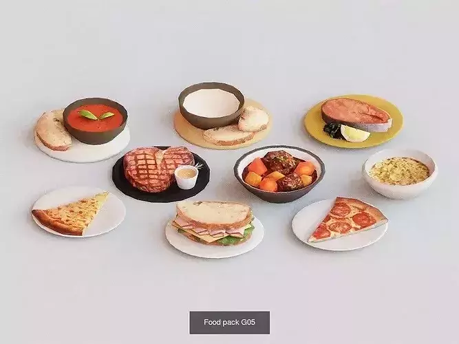Food G03 3D Model Pack 5