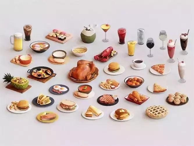 Food G03 3D Model Collection