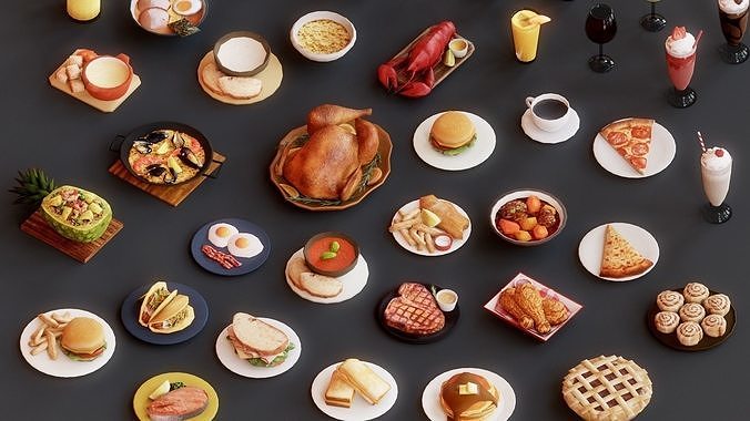 Food G03 3D Model Pack 4