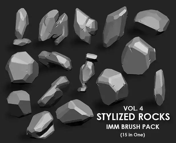 Stylized Rock IMM Brushes 15 in one Vol 4