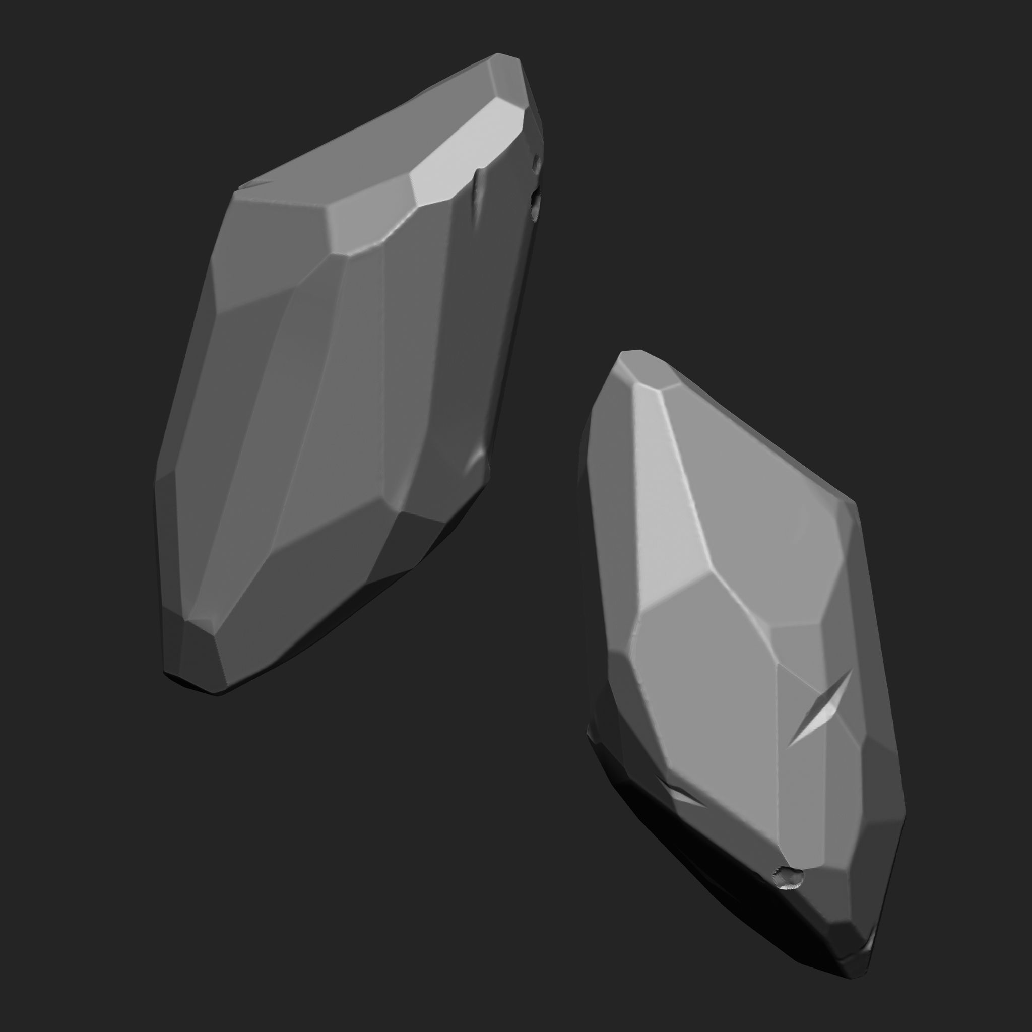 Stylized Rock IMM Brushes 15 in one Vol 4 3D model_12