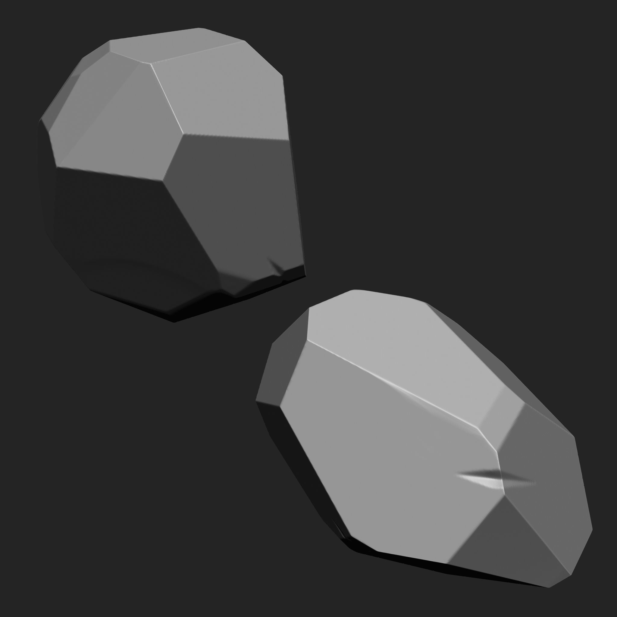 Stylized Rock IMM Brushes 15 in one Vol 4 3D model_4