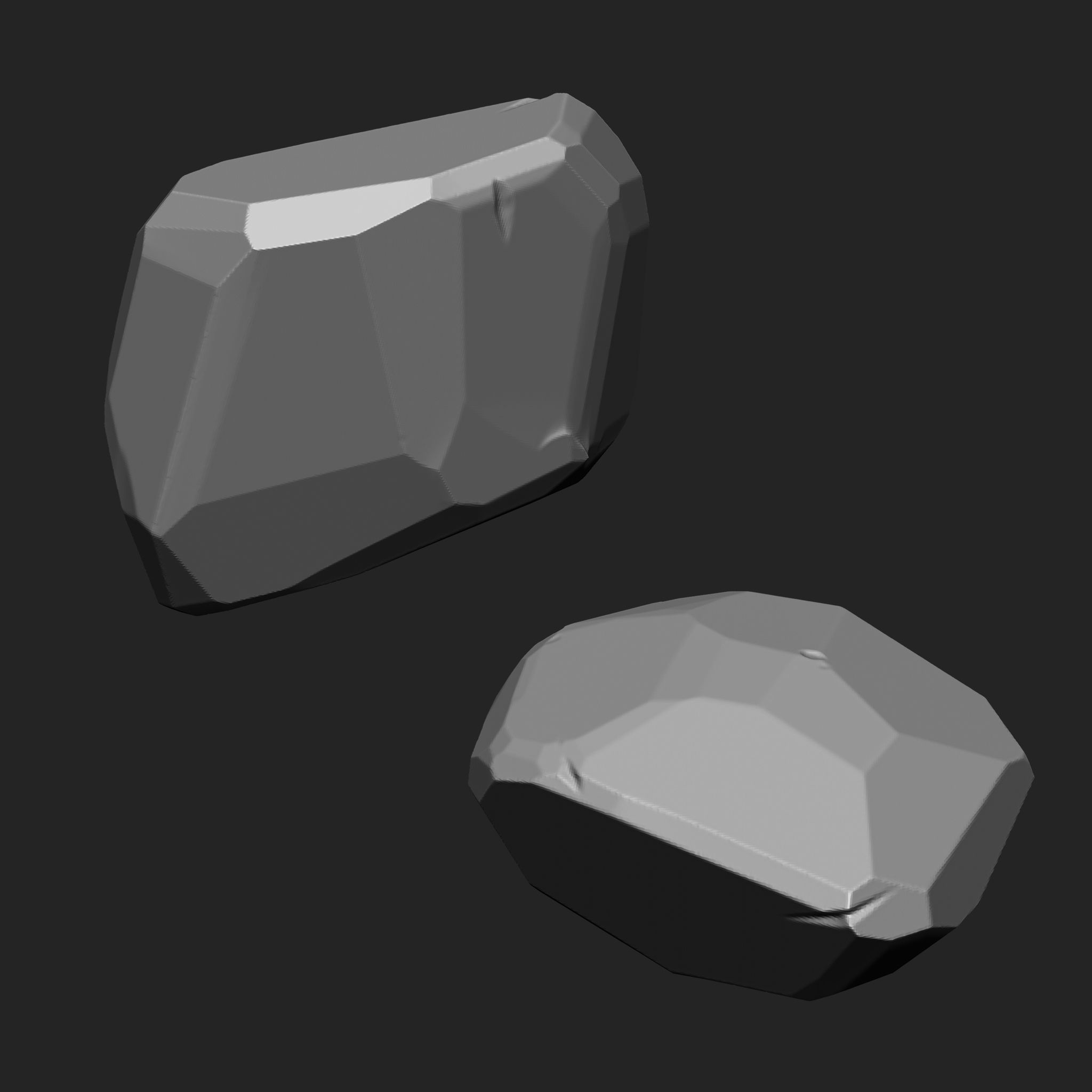 Stylized Rock IMM Brushes 15 in one Vol 4 3D model_11