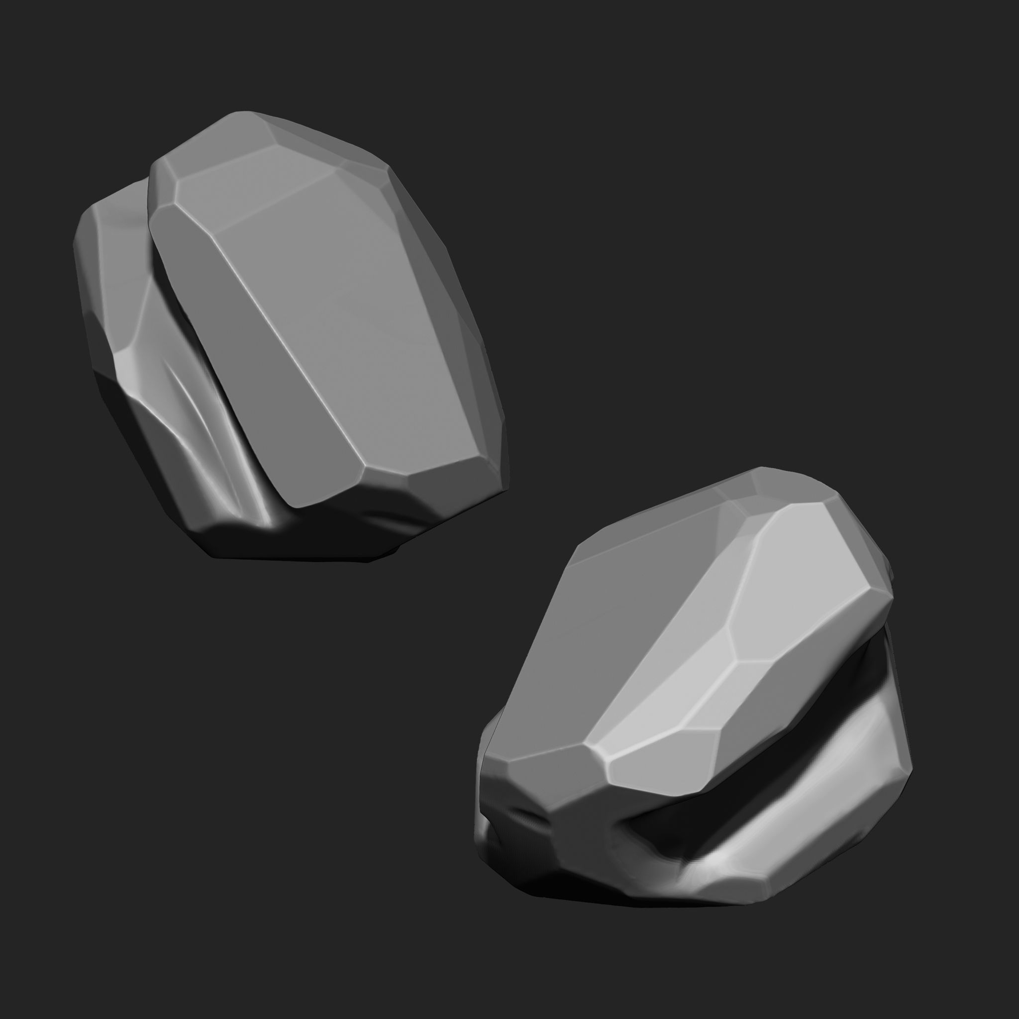 Stylized Rock IMM Brushes 15 in one Vol 4 3D model_3