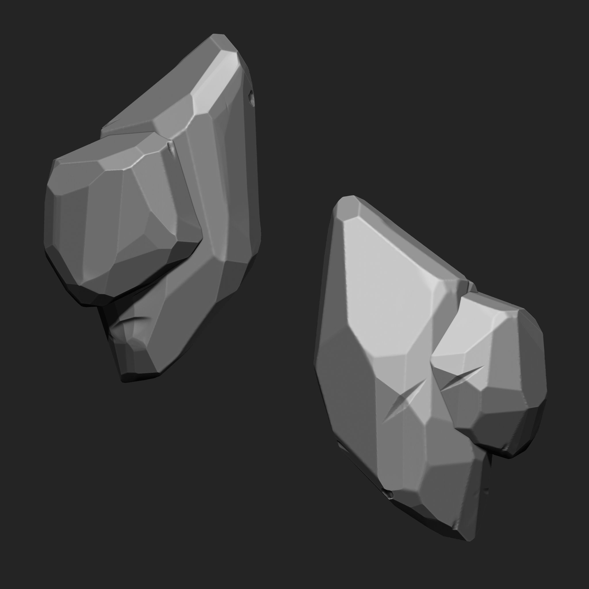 Stylized Rock IMM Brushes 15 in one Vol 4 3D model_13