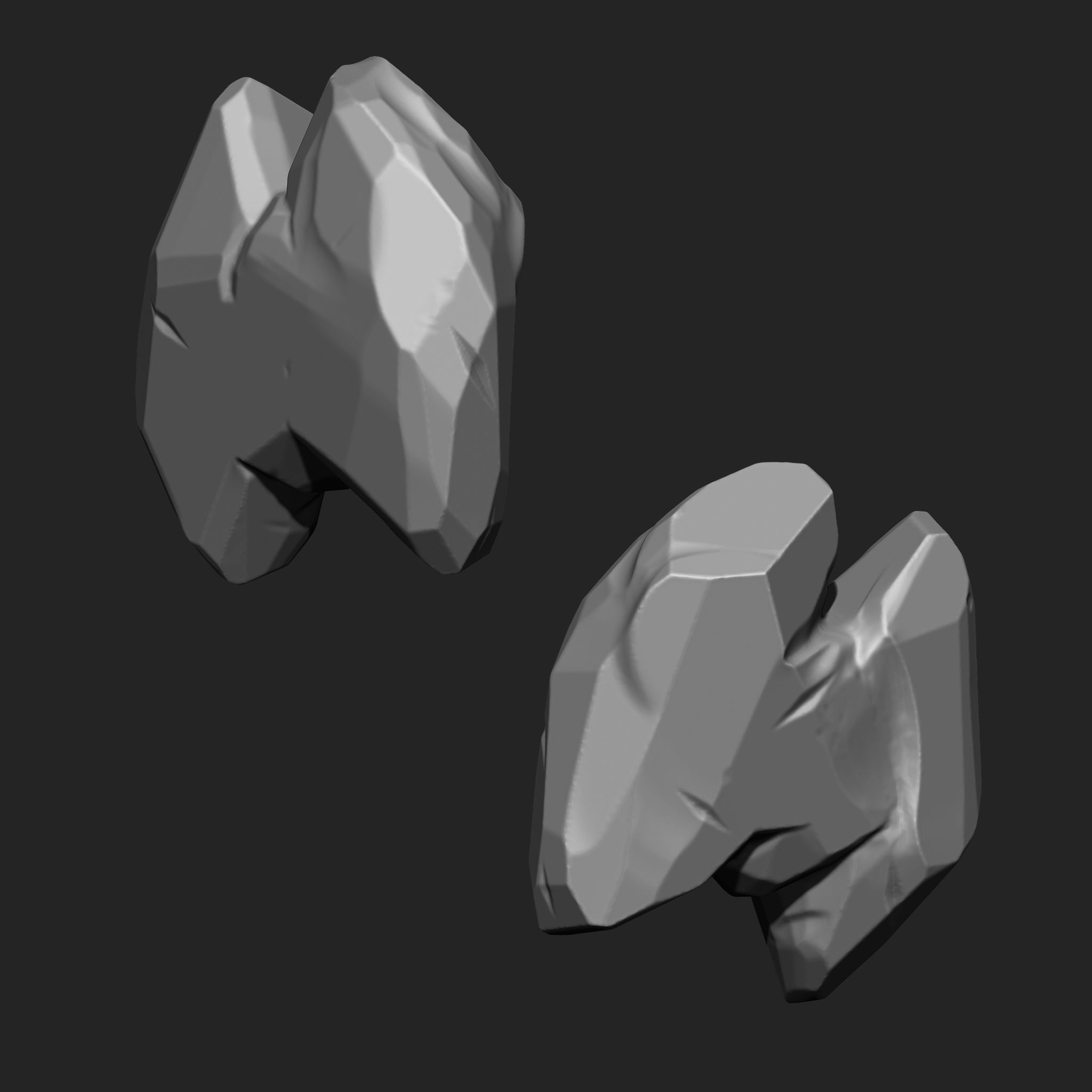 Stylized Rock IMM Brushes 15 in one Vol 4 3D model_14