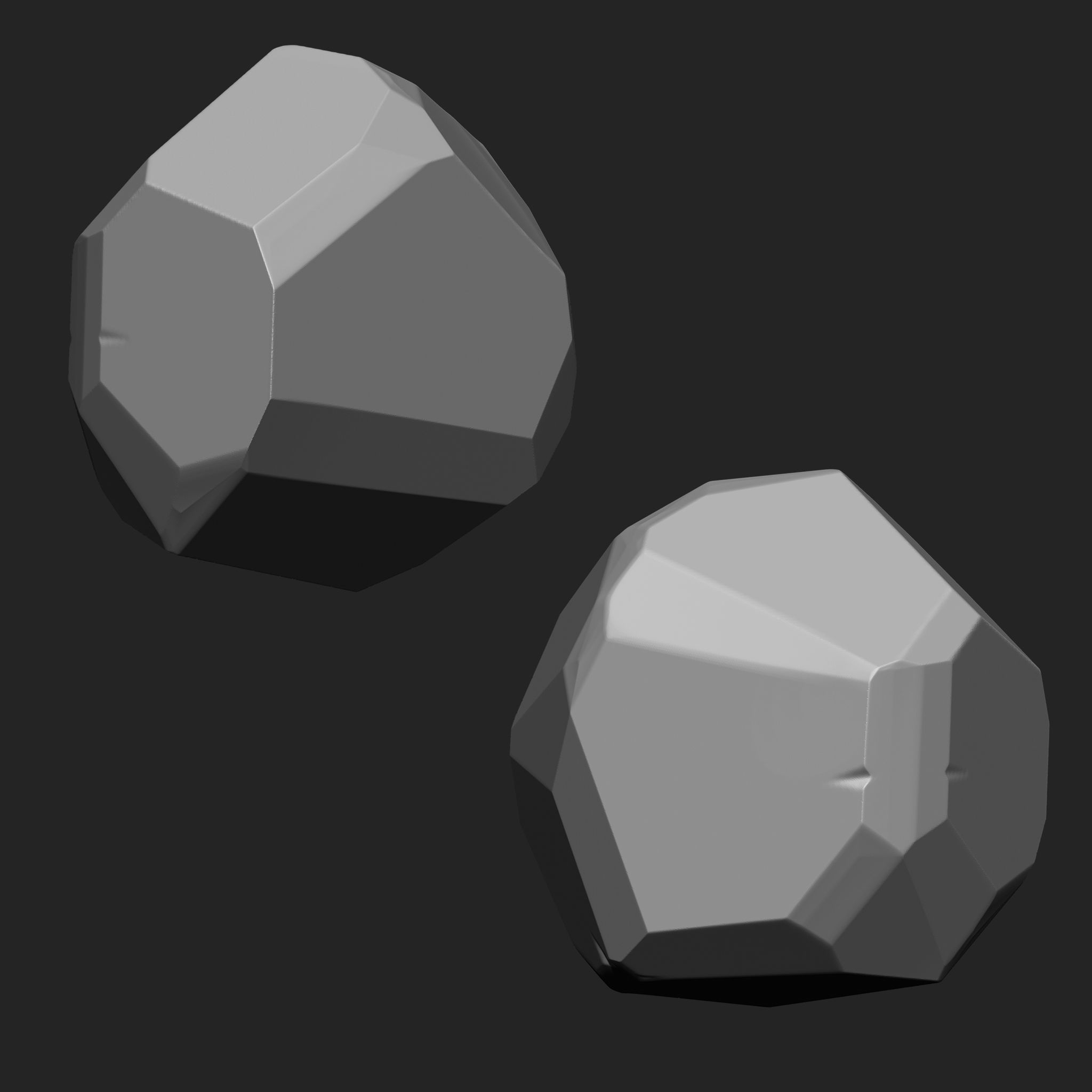 Stylized Rock IMM Brushes 15 in one Vol 4 3D model_5