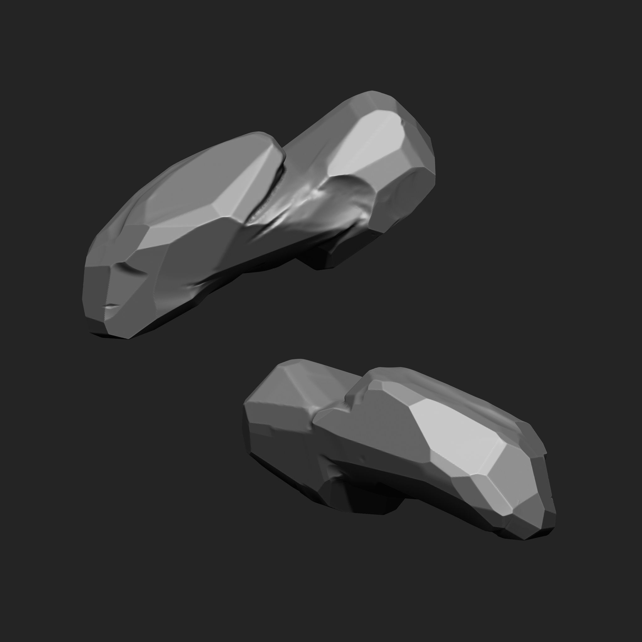 Stylized Rock IMM Brushes 15 in one Vol 4 3D model_15