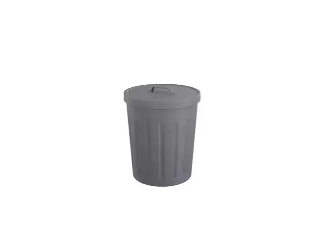 Cartoon Trash Can 3D model