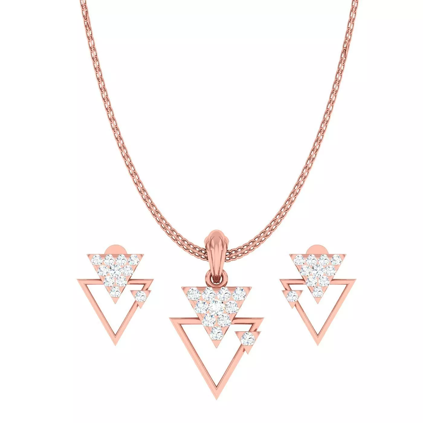 Pendant Earrings Combo 3D print model_0