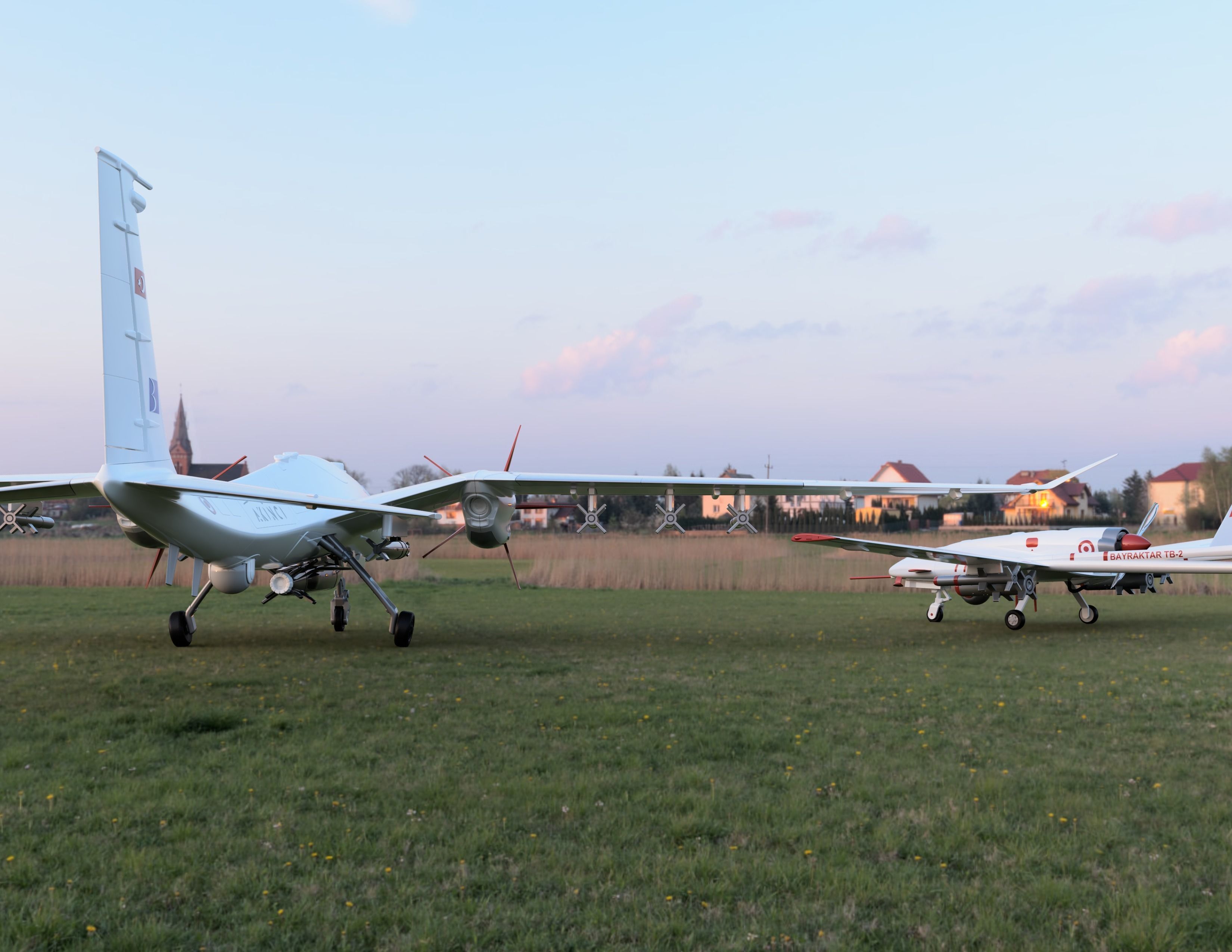 Baykar Bayraktar Akinci 3D print model 3D print model_20