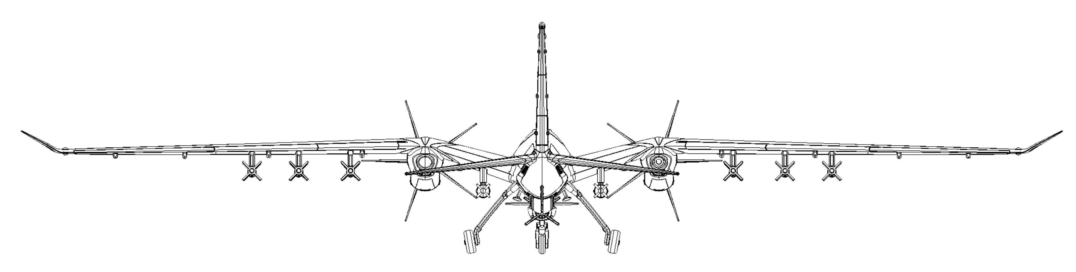 Baykar Bayraktar Akinci 3D print model 3D print model_5