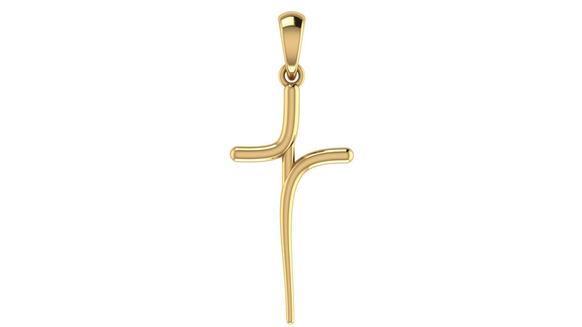 CROSS PENDANT CR78 3D print model_5