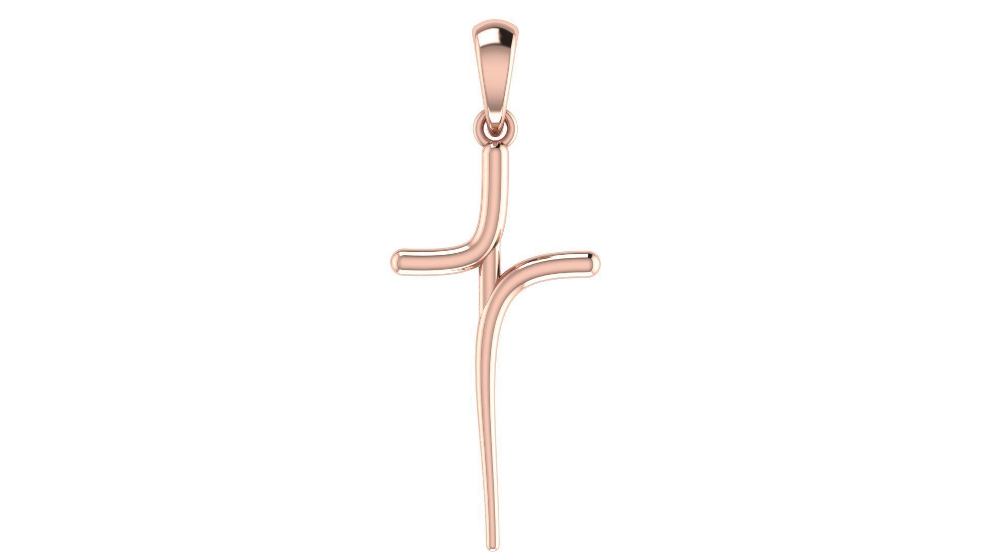 CROSS PENDANT CR78 3D print model_3