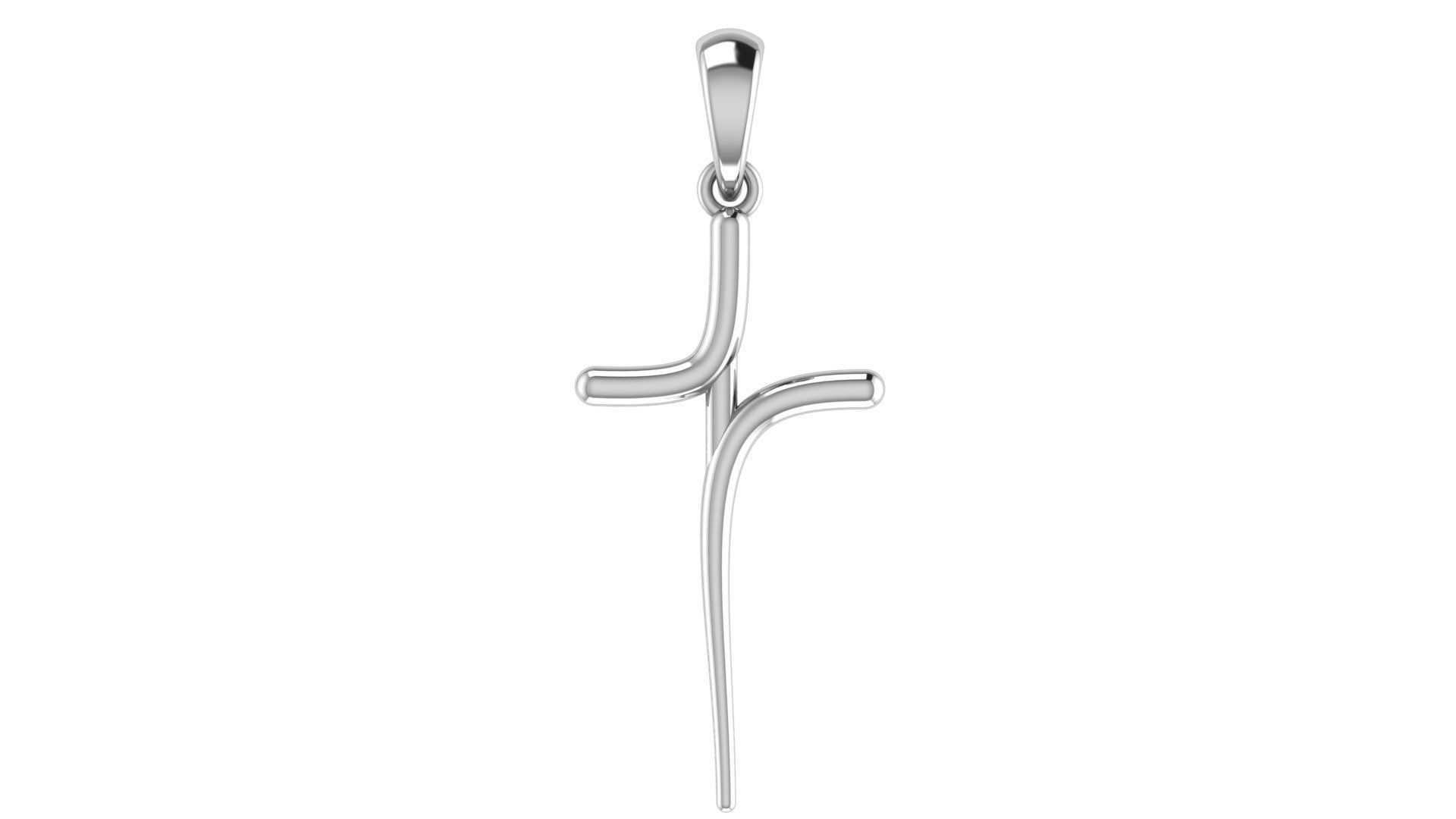 CROSS PENDANT CR78 3D print model_4