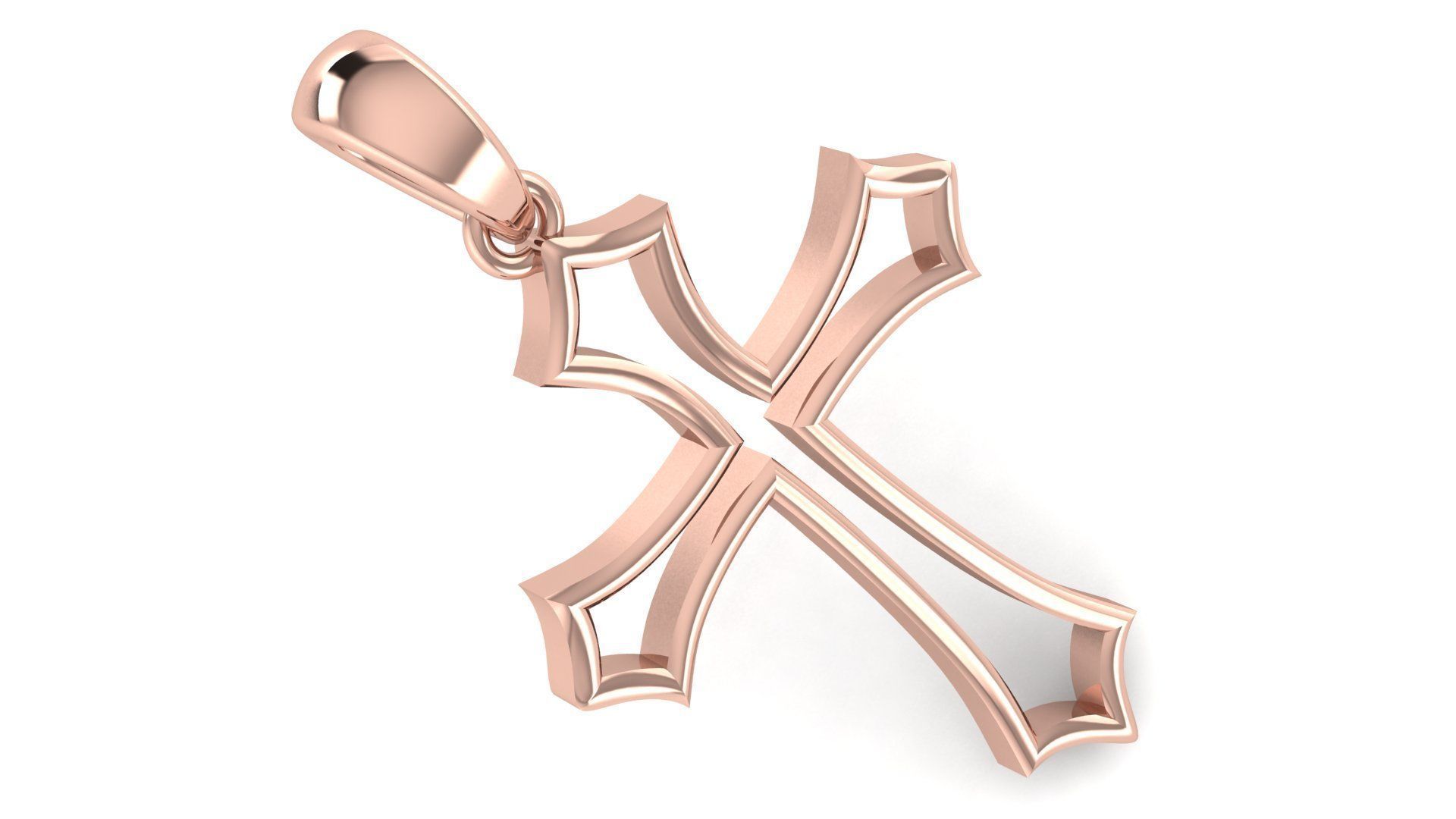 CROSS PENDANT CR79 3D print model_2