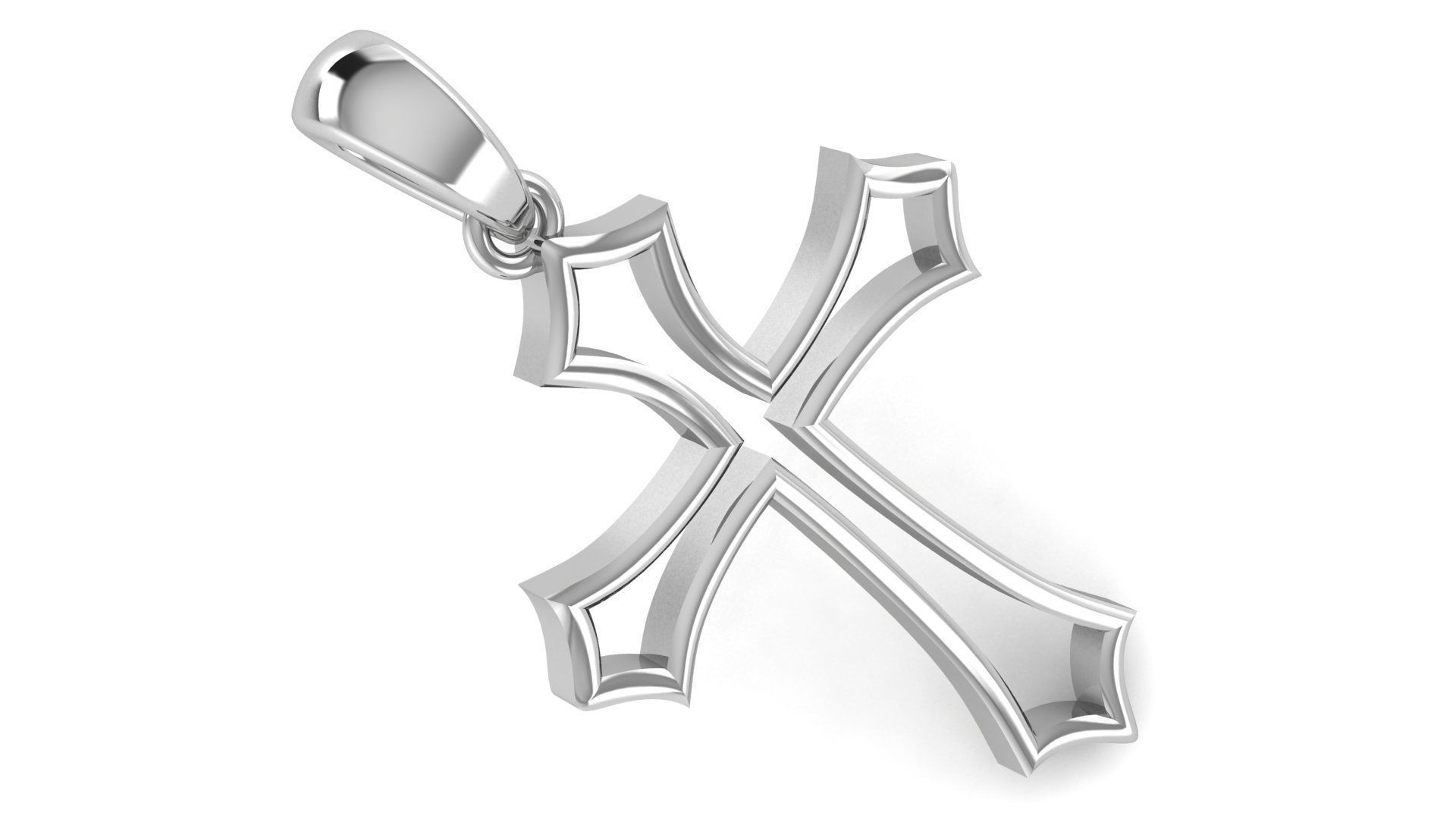 CROSS PENDANT CR79 3D print model_1