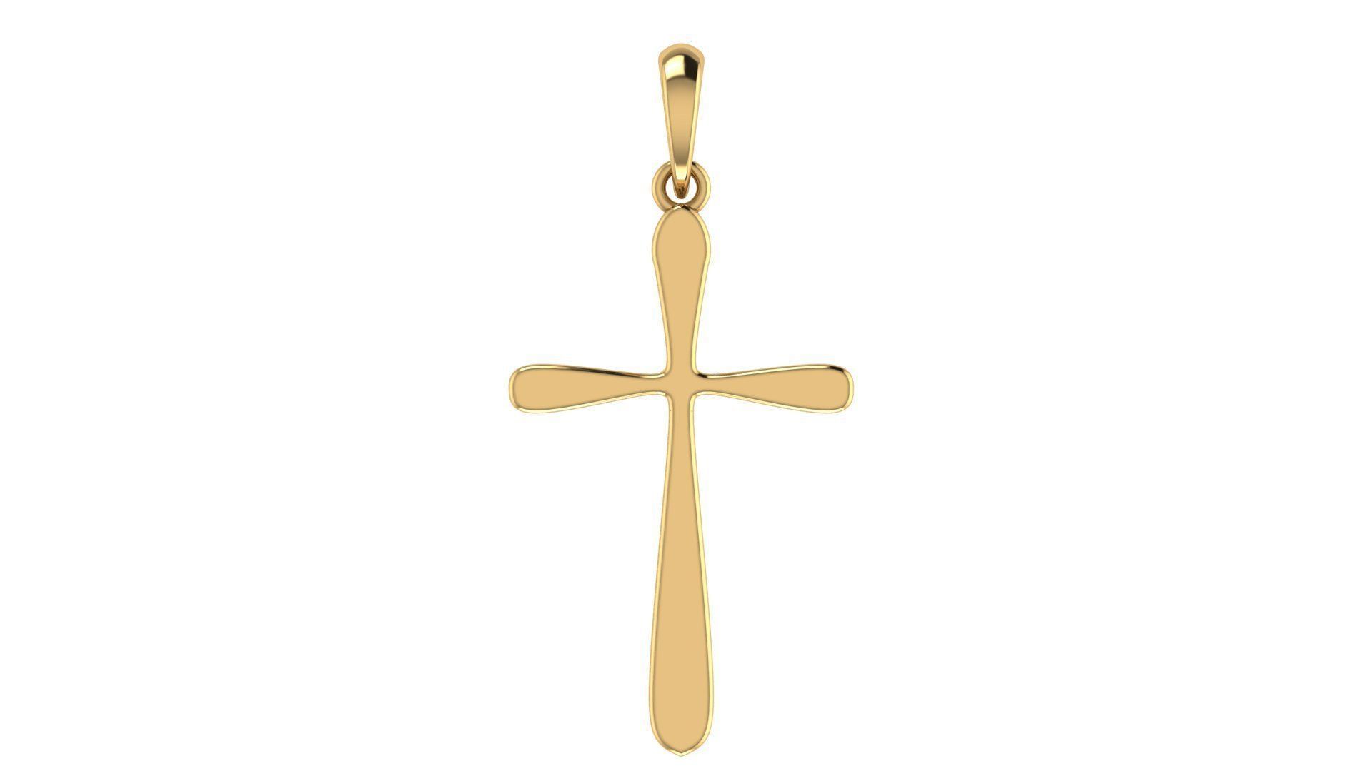 CROSS PENDANT CR80 3D print model_5